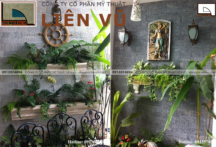 Thi công tiểu cảnh ban công xanh với thiết kế vườn đứng