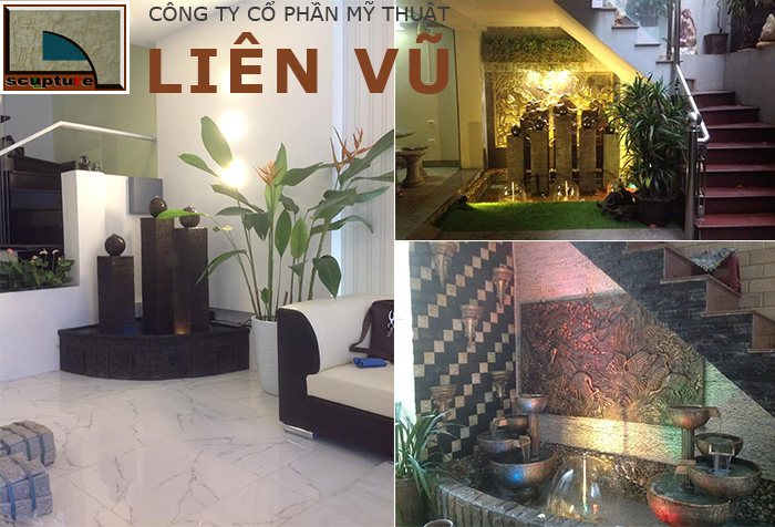 Thi công tiểu cảnh cầu thang trong nhà đẹp