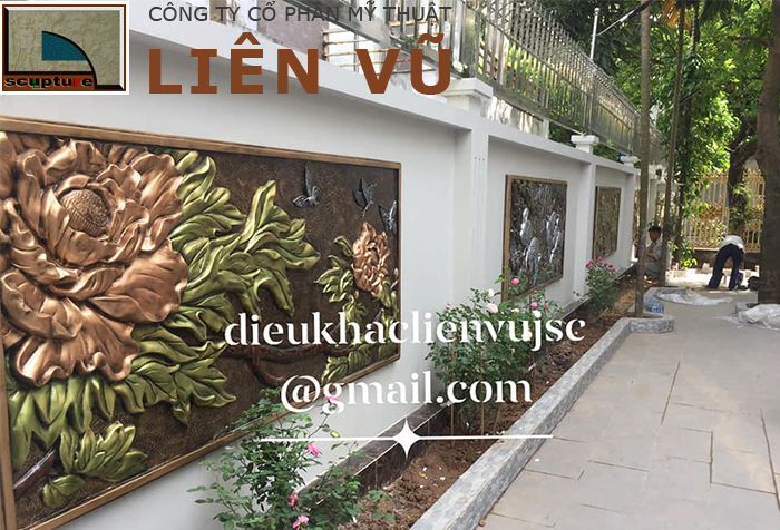 Thi công tiểu cảnh phù điêu sân vườn