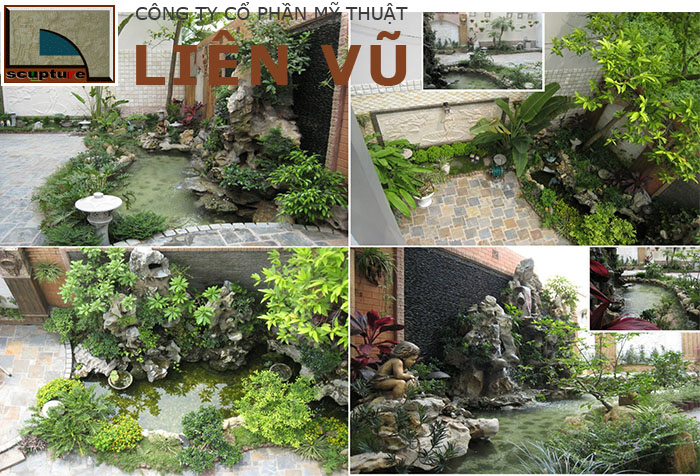 Thi công tiểu cảnh sân vườn non bộ đẹp, hợp phong thủy