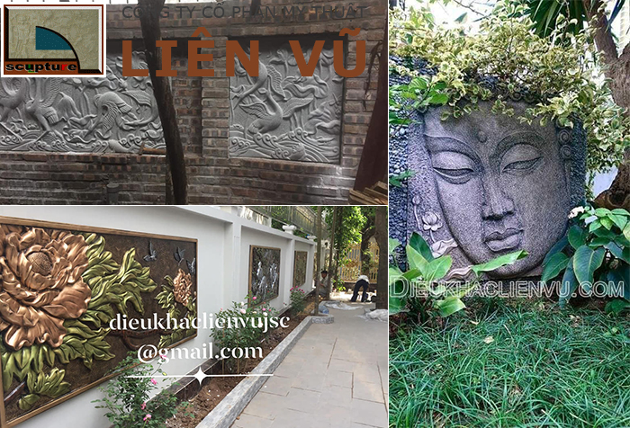 Thi công trang trí phù điêu sân vườn chuyên nghiệp