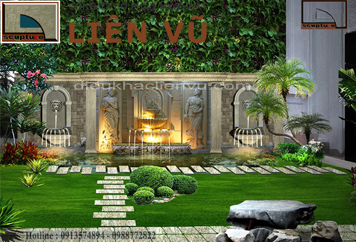 Thiết kế cảnh quan đẹp theo phong cách châu Âu