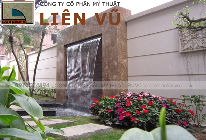 Thiết kế đài phun nước mang đến cảnh quan đẹp, tươi mát cho khu vườn