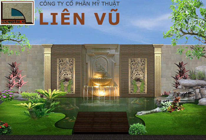 Thiết kế đài phun nước sân vườn