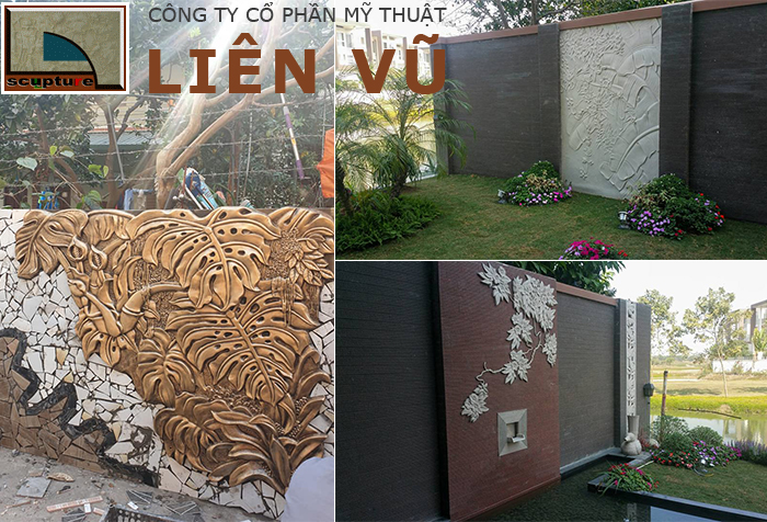 Thiết kế phù điêu sân vườn đơn giản mang đến vẻ đẹp tinh tế và đầy độc đáo