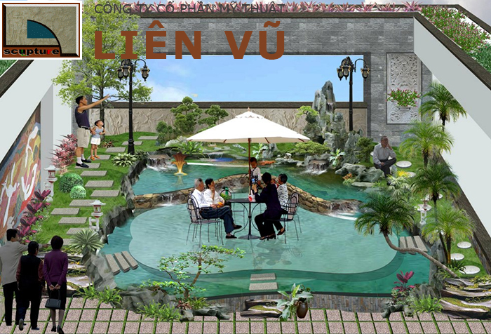 Thiết kế sân vườn trên sân thượng độc đáo