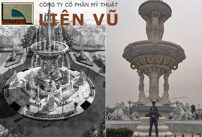 Thiết kế, thi công đài phun nước phong cách châu Âu