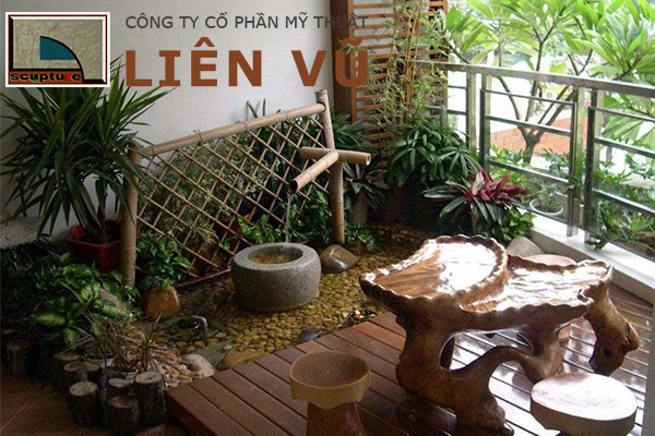 Thiết kế tiểu cảnh đơn giản cho ban công