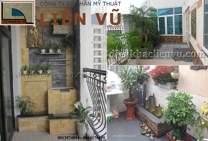 Tiểu cảnh ban công chung cư đẹp, đơn giản