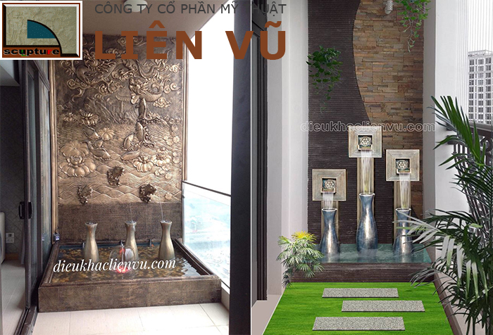 Tiểu cảnh ban công nhỏ độc đáo với thác nước