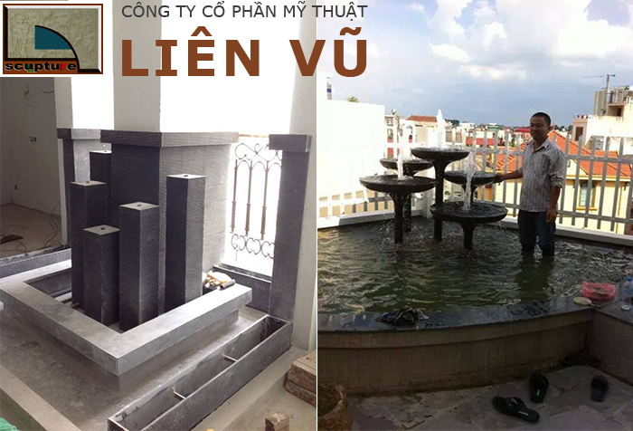 Tiểu cảnh đài nước cho ban công diện tích lớn