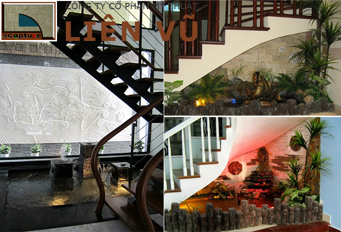 Tiểu cảnh gầm cầu thang mang đến hơi thở mới cho không gian u ám