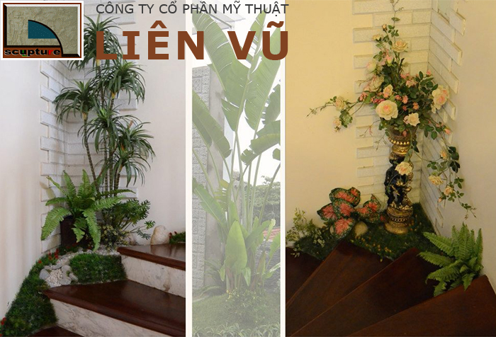 Tiểu cảnh góc cầu thang