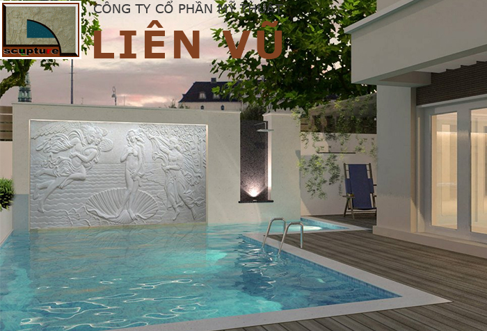 Tiểu cảnh hồ bơi trên sân thượng