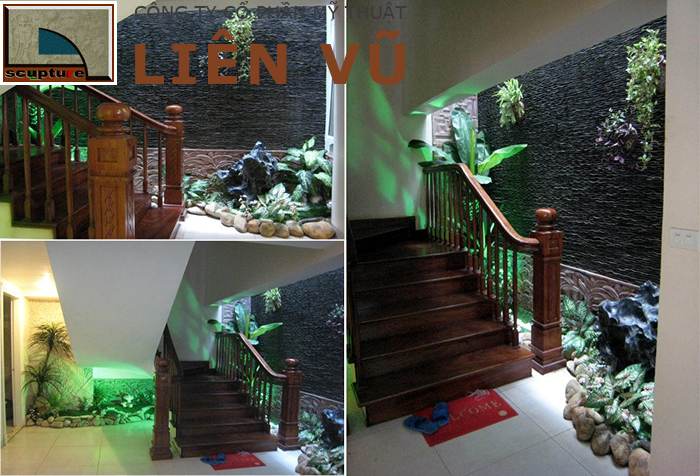 Tiểu cảnh khô cho gầm cầu thang