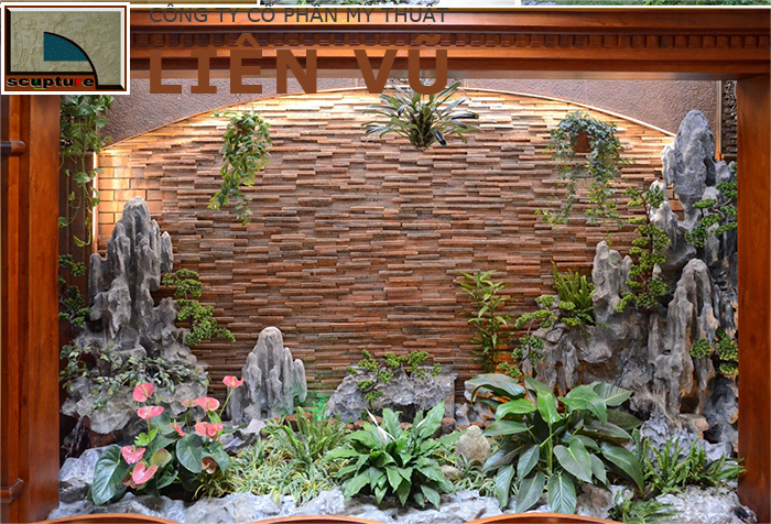 Tiểu cảnh khô cho giếng trời