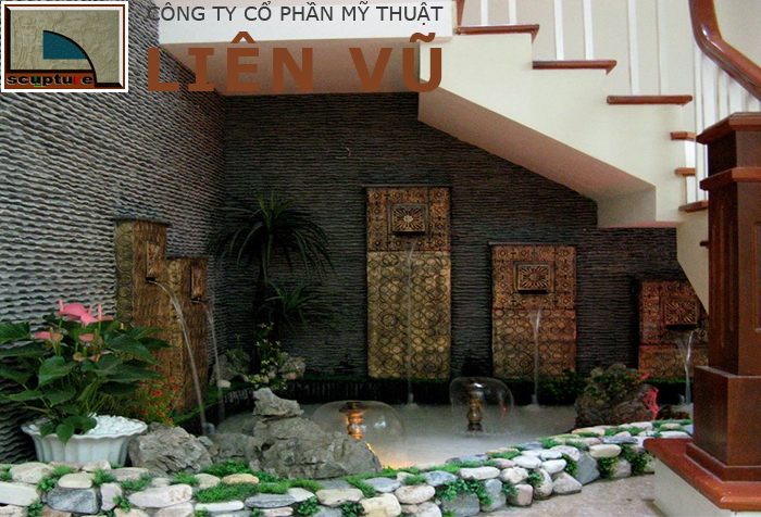 Tiểu cảnh nước gầm cầu thang