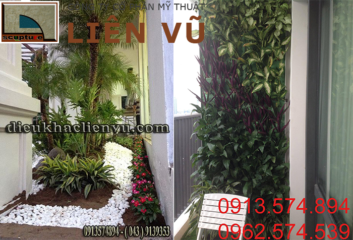 Tiểu cảnh sân vườn ban công