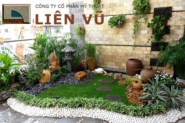 Tiểu cảnh sân vườn trên ban công