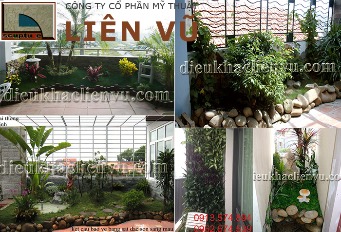 Tiểu cảnh vườn ban công