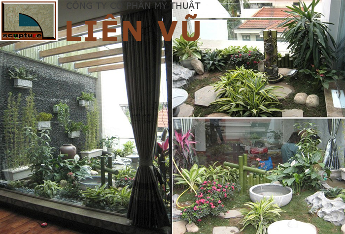 Trang trí ban công đẹp với cây xanh và tiểu cảnh