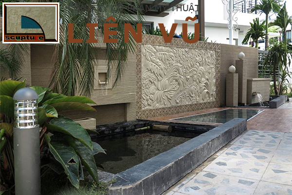 Trang trí phù điêu sân vườn đẹp