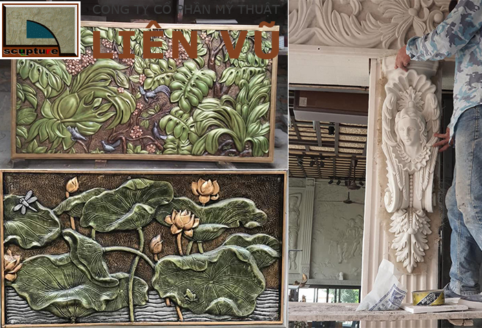 Tranh điêu khắc composite đúc khuôn chất lượng cao