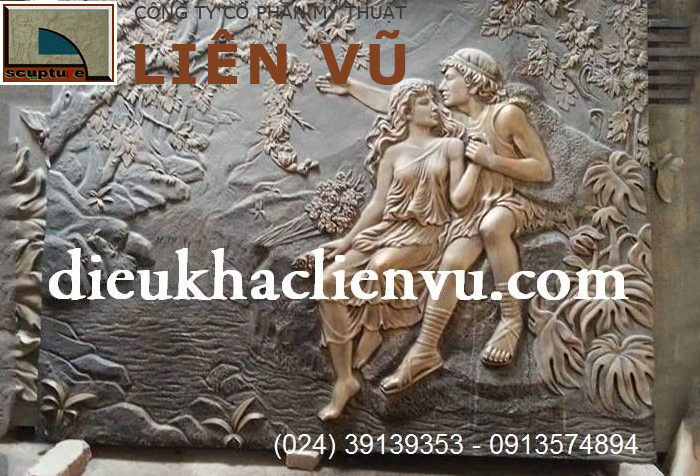 Tranh phù điêu châu Âu chủ đề tình yêu