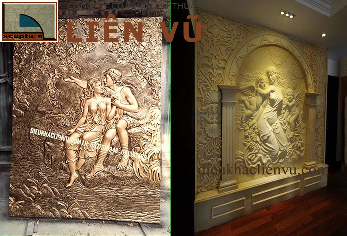 Tranh phù điêu châu Âu composite