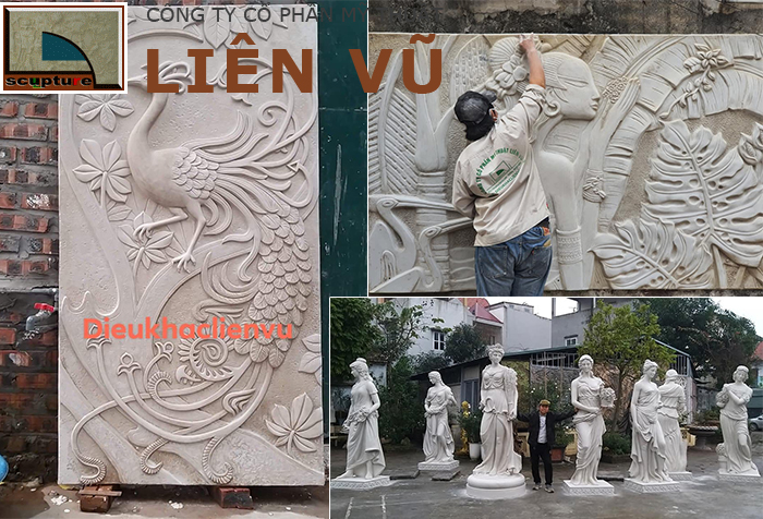 Tranh phù điêu đúc khuôn chất liệu composite