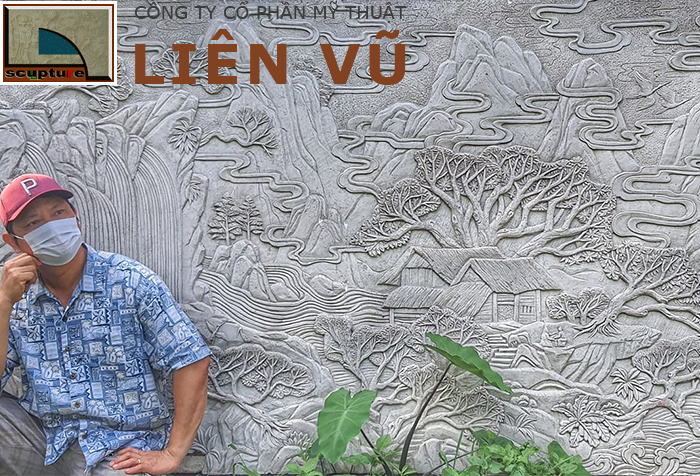 Tranh phù điêu nghệ thuật trang trí sân vườn