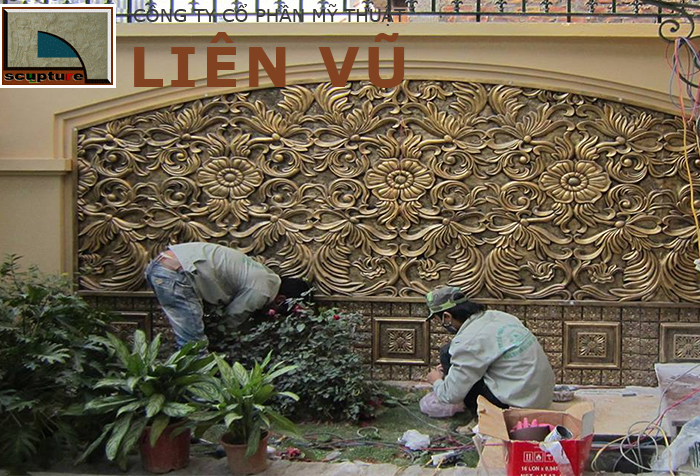 Tranh phù điêu sân vườn