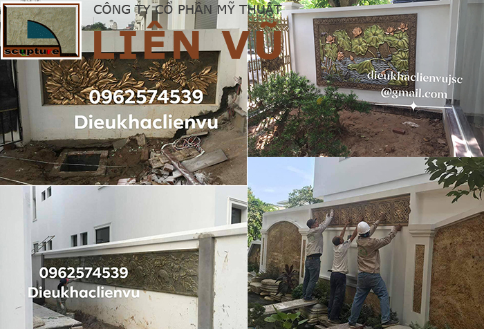 Tư vấn trang trí và thi công ứng dụng phù điêu trang trí sân vườn
