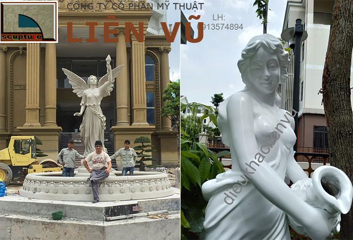 Tượng cô gái đẹp trang trí