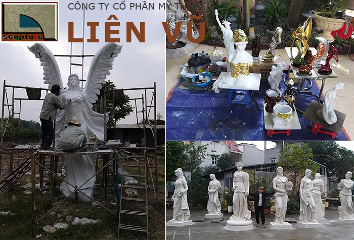 Tượng cô gái điêu khắc- loại hình tượng trang trí vô cùng độc đáo