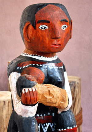 phù điêu gỗ của người co tu