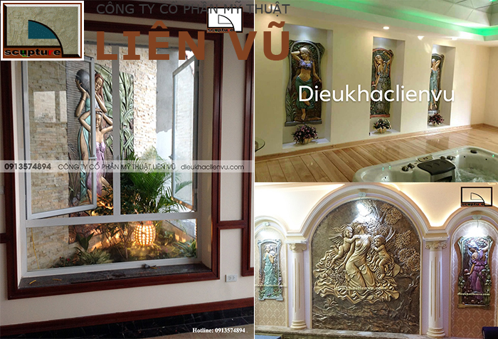 Ứng dụng của phù điêu cô gái vô cùng đa dạng