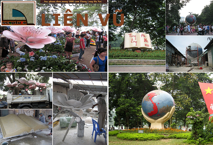 Ứng dụng mô hình điêu khắc composite trong trang trí cảnh quan