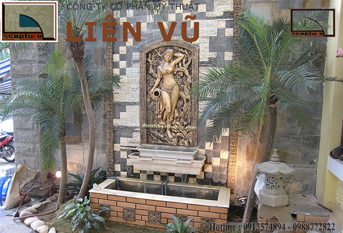 Ứng dụng phù điêu trang trí trong tiểu cảnh sân vườn