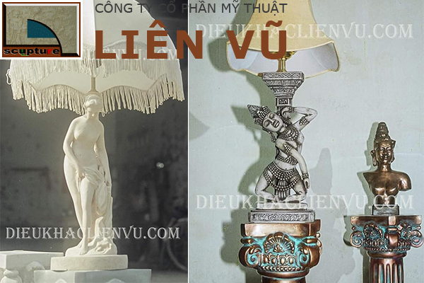 Ứng dụng trang trí độc đáo với tượng điêu khắc cô gái