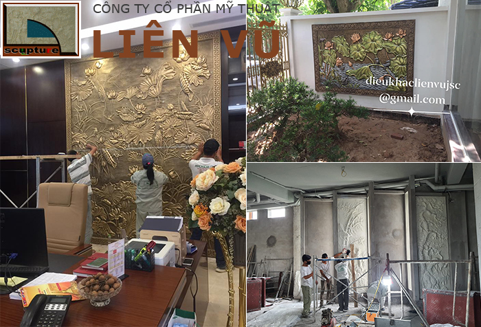 Ứng dụng trang trí nội, ngoại thất cùng phù điêu hoa lá