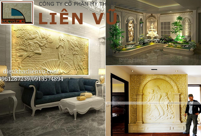 Ứng dụng phù điêu châu Âu trong lĩnh vực trang trí hiện nay