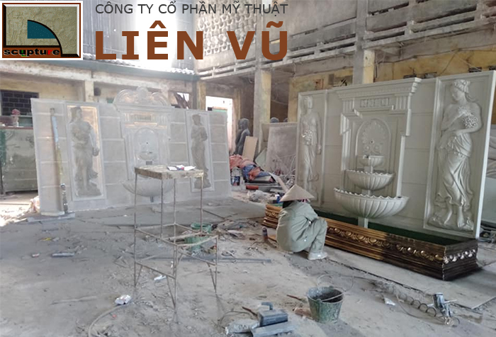 Xưởng sản xuất đài phun nước phù điêu composite Liên Vũ