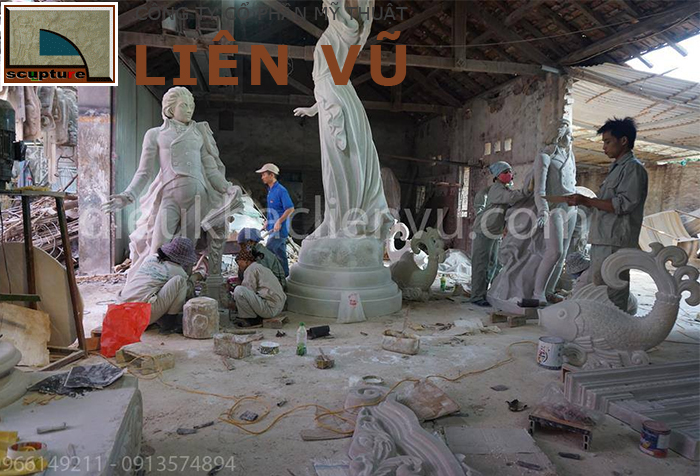 Xưởng sản xuất tượng điêu khắc composite