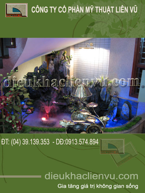 tiểu cảnh cầu thang