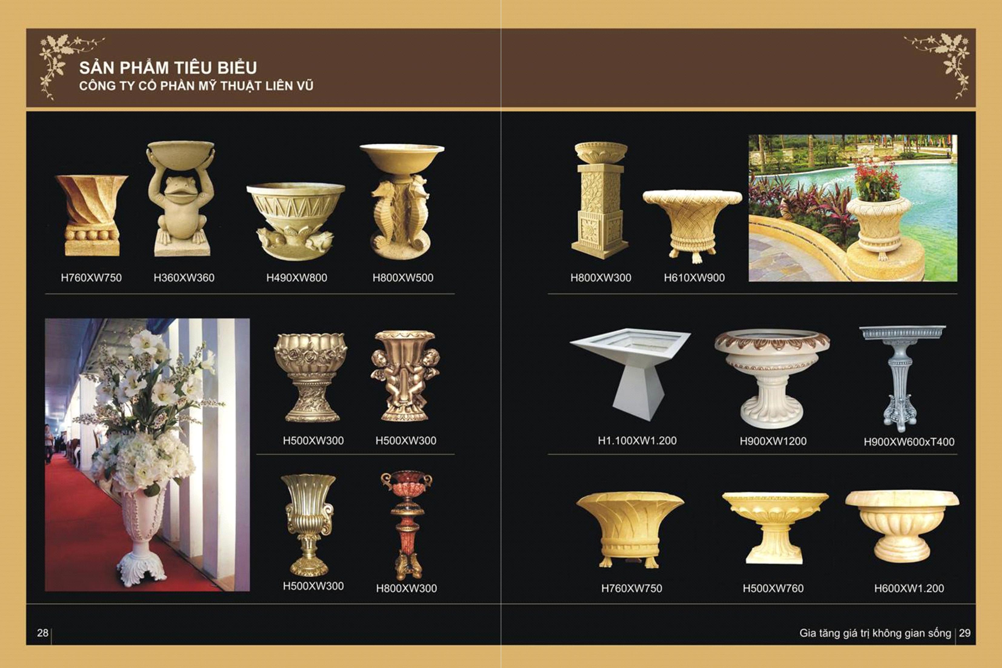 sản phẩm tiêu biểu của Công ty Liên Vũ