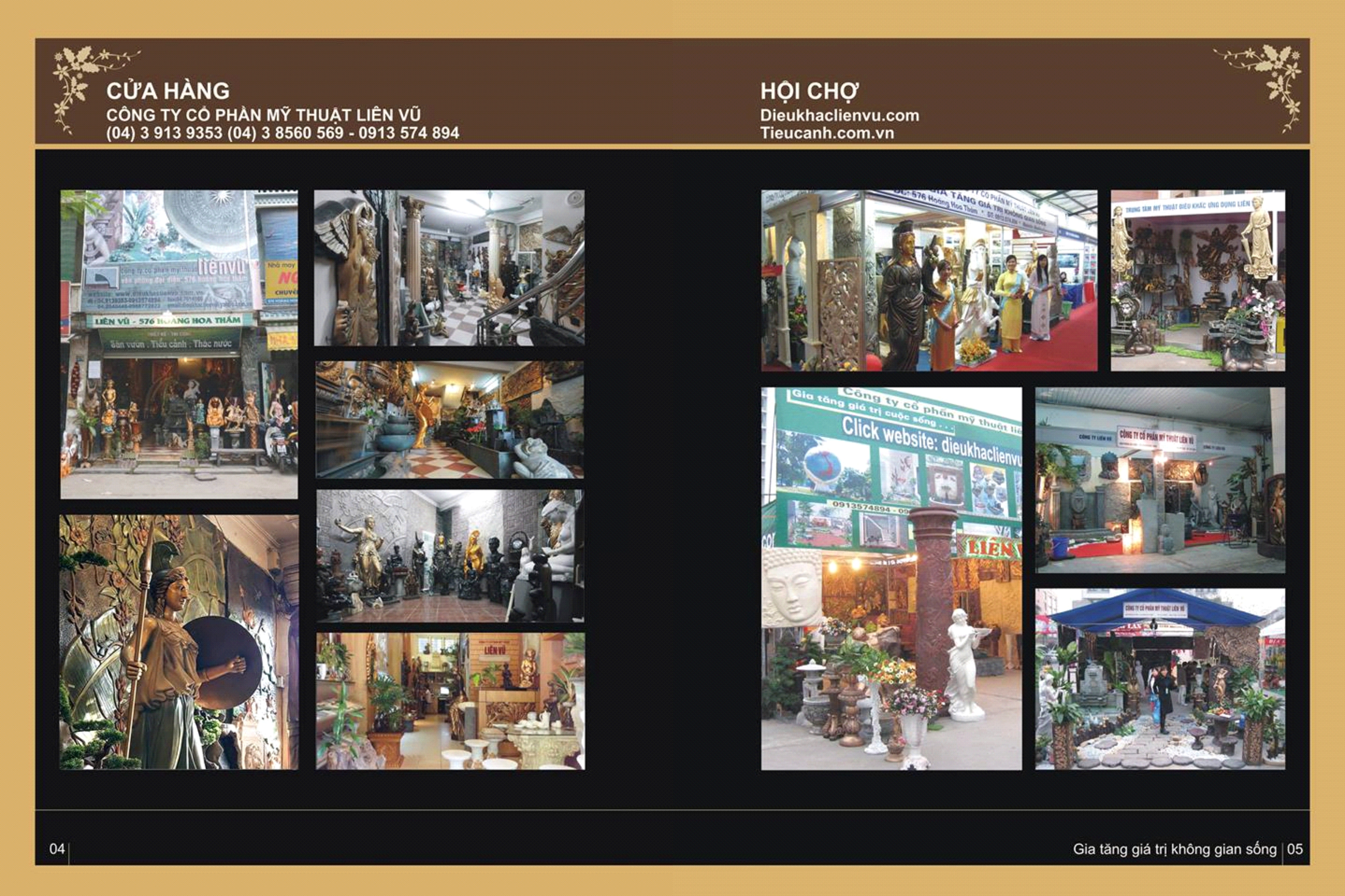 Hình ảnh giới thiệu cửa hàng và các sản phẩm tham gia hội chợ