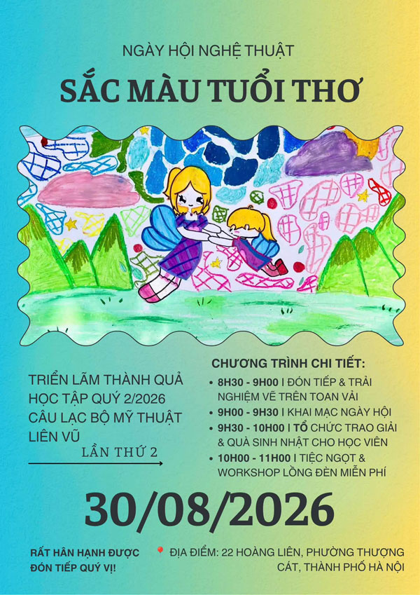 Ng&agrave;y hội nghệ thuật của họa sĩ nh&iacute;!