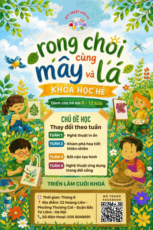 Rong Chơi C&ugrave;ng M&acirc;y V&agrave; L&aacute; C&ugrave;ng Mỹ Thuật Li&ecirc;n Vũ