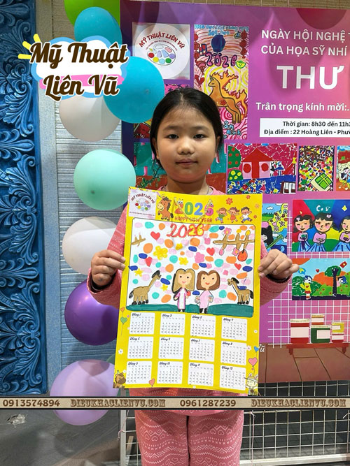 Họa sỹ nh&iacute;  bắt tay v&agrave;o s&aacute;ng tạo Lịch tết 2026 9